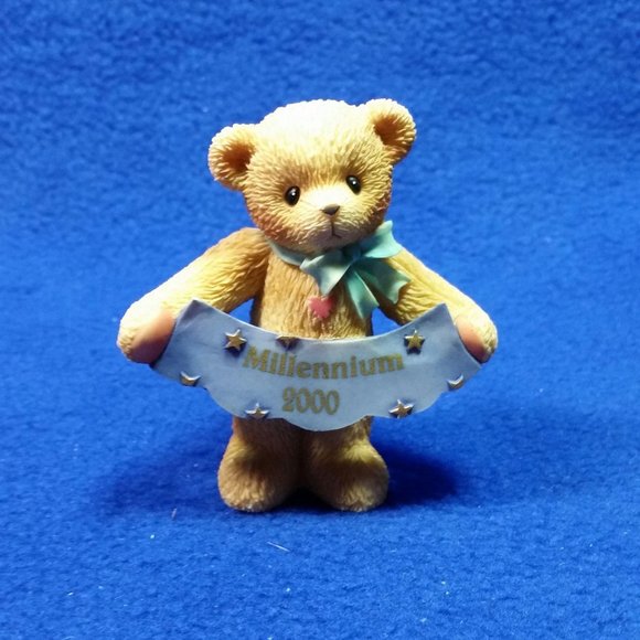 Cherished Teddies Millennium 2000 Figurine Enesco 663883A Avon Exclusive No Box - Picture 9 of 10